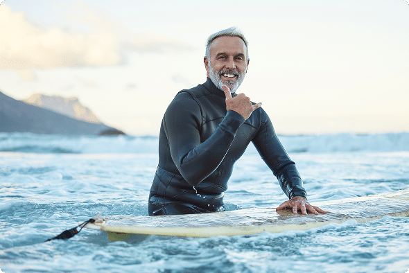 Senior surf